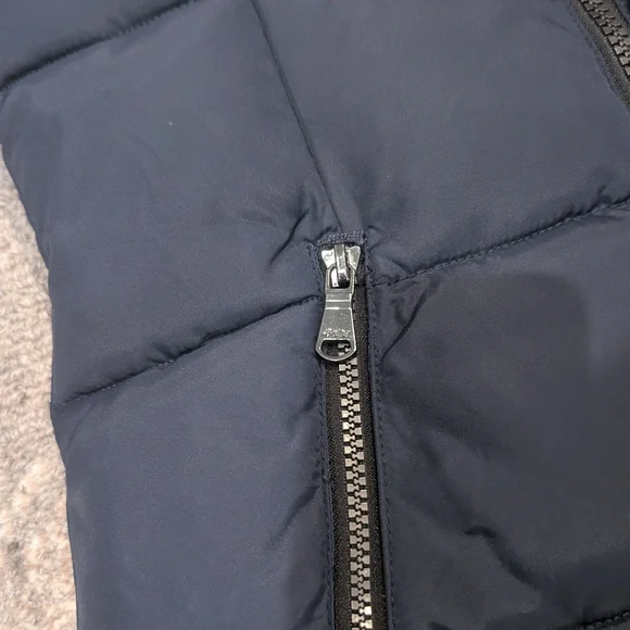 EUC Pajar Girls Navy Puffer Coat with Faux Fur Hood - Picture 5 of 10